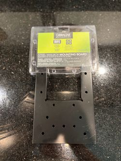Gibraltar Mailboxes Black Steel Mailbox Mounting Board Quick & Easy Installation
