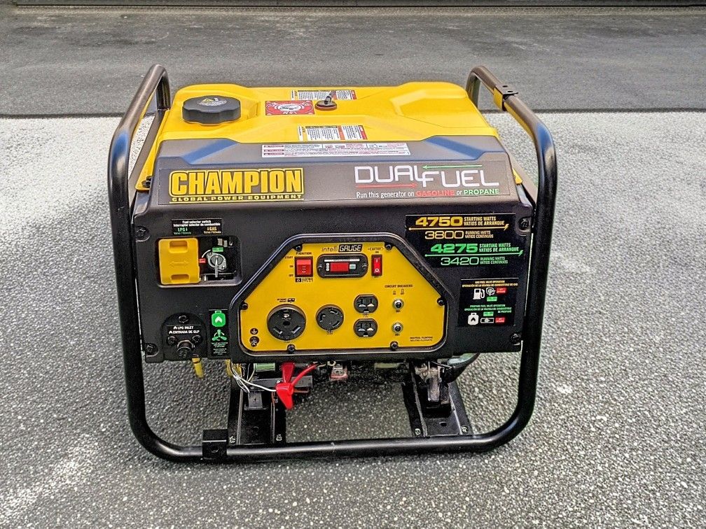 CHAMPION 4750 dual Fuel Generator