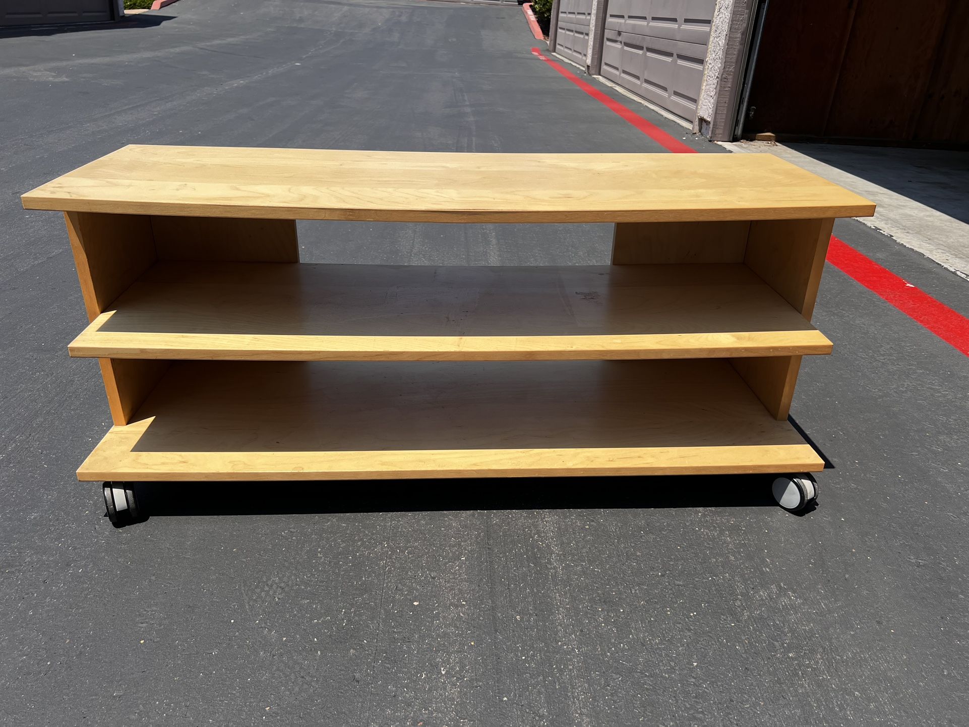 Ikea Benno TV Stand with Wheels Rolling Entertainment System