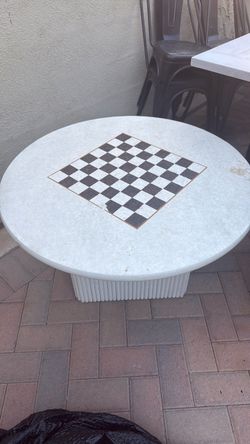 Outdoor chess table