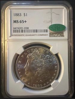 FULL PREMIUM LISTING — 1883 Morgan Dollar (NGC MS65+ CAC)