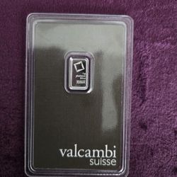  1 Gram Platinum Bar Valcambi (In Assay)