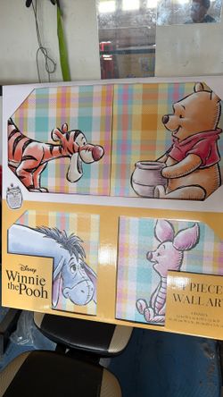4 piece wall art Winnie the pooh
