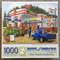 Jigsaw Puzzle FRANK’S FRIENDLY SERVICE Bits & Pieces NO MISSING PIECES 