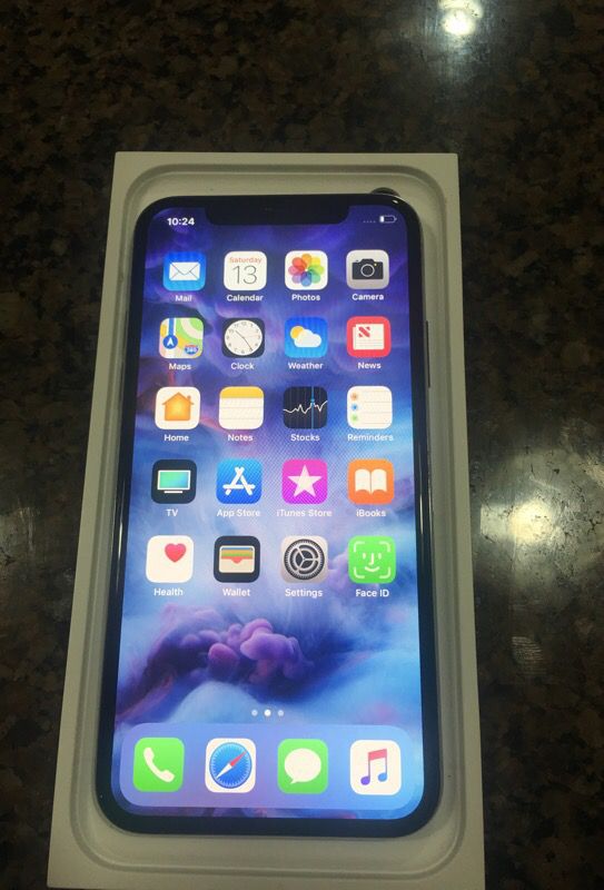 iPhone X 64 gb atnt cricket with almost year warranty