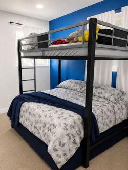 Twin over full futon pull out bunk beds!