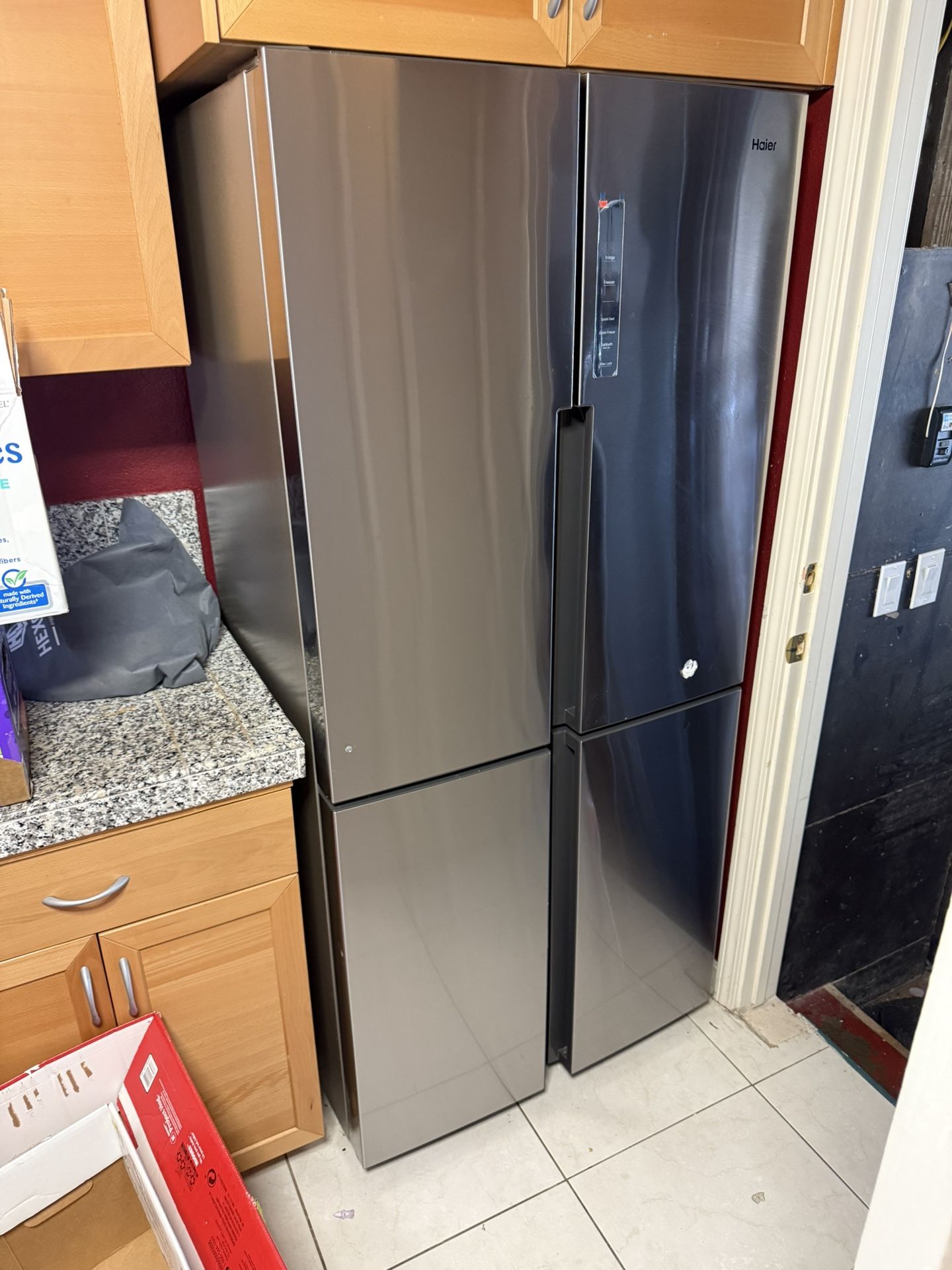 Haier Refrigerator Counter Depth French Doors
