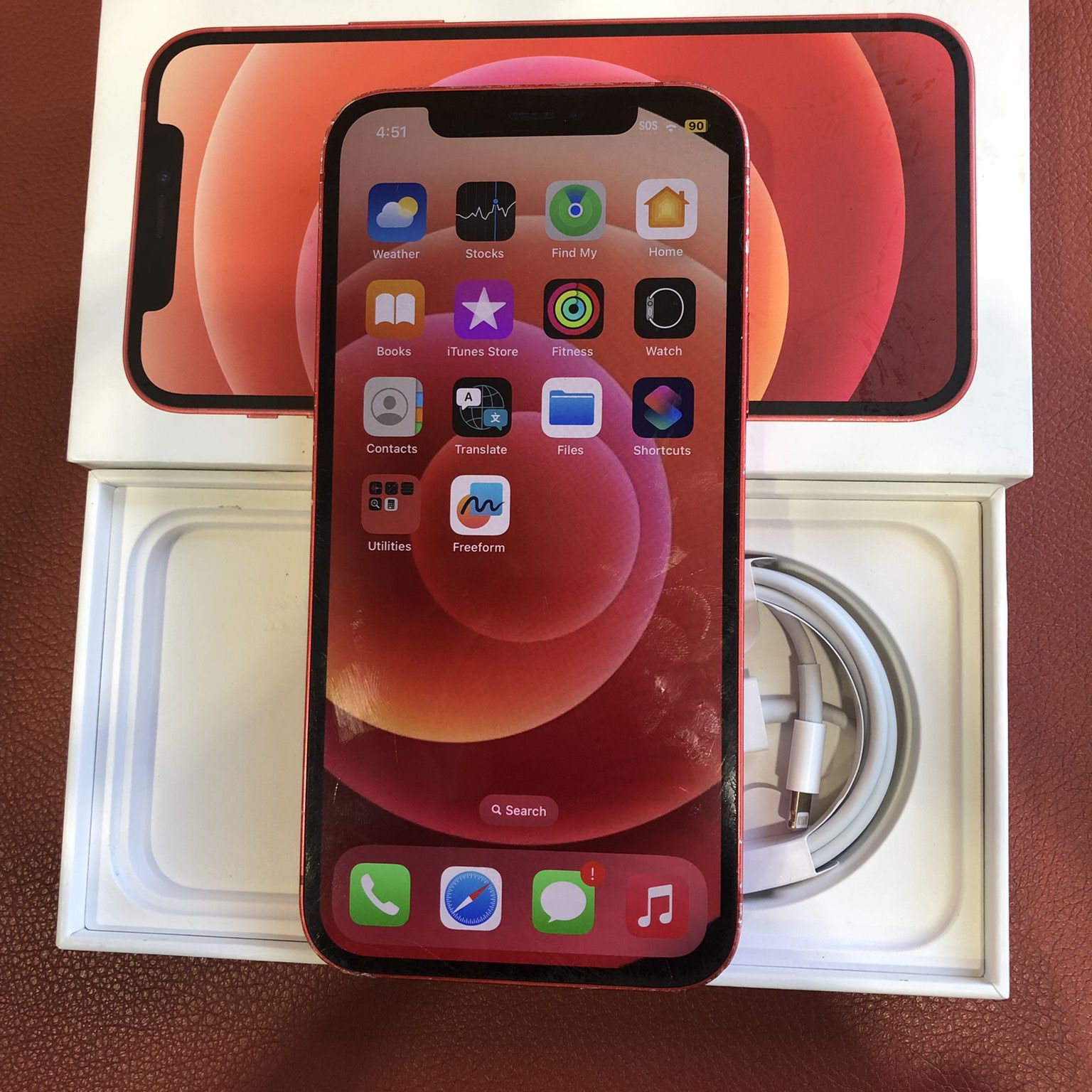 Unlocked Apple Iphone 12 128 GB-Product (Red)