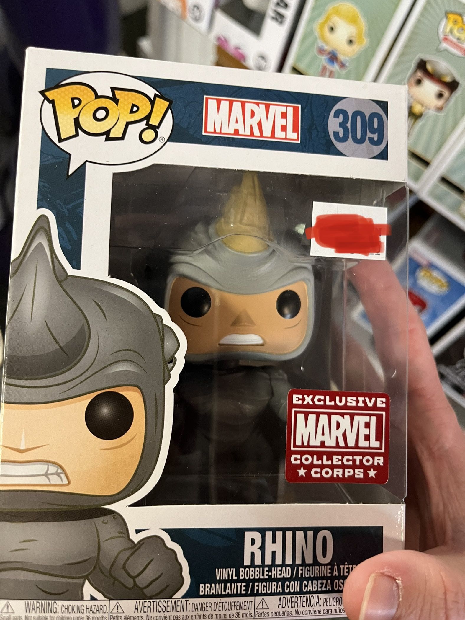 Marvel Rhino Pop Funko (Marvel collector corps)