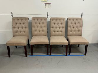 4 Upholstered Dining Chairs