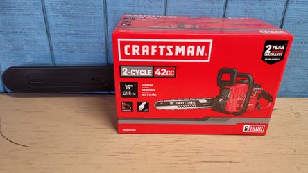 Craftsman S1600 16-in 42cc 2-Cycle Chainsaw -BRAND NEW