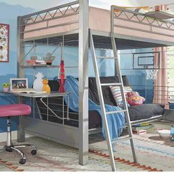 Full Size Bunk Bed With Futon 