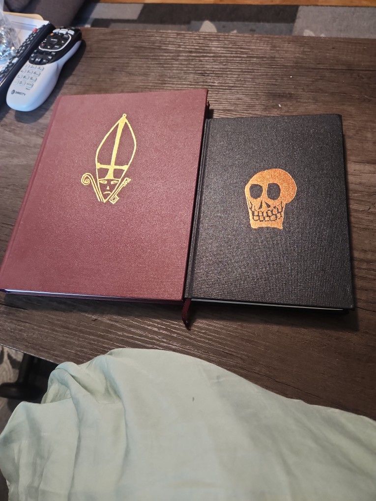 nick blinko art book visions of pope Adrian 37th hardcover rudimentary peni.  Second Book Is "The Haunted Head" (BOOKS ONLY)