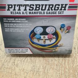 PITTSBURGH R134A A/C Manifold Gauge Set