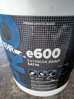 5 gallons exterior satin black paint