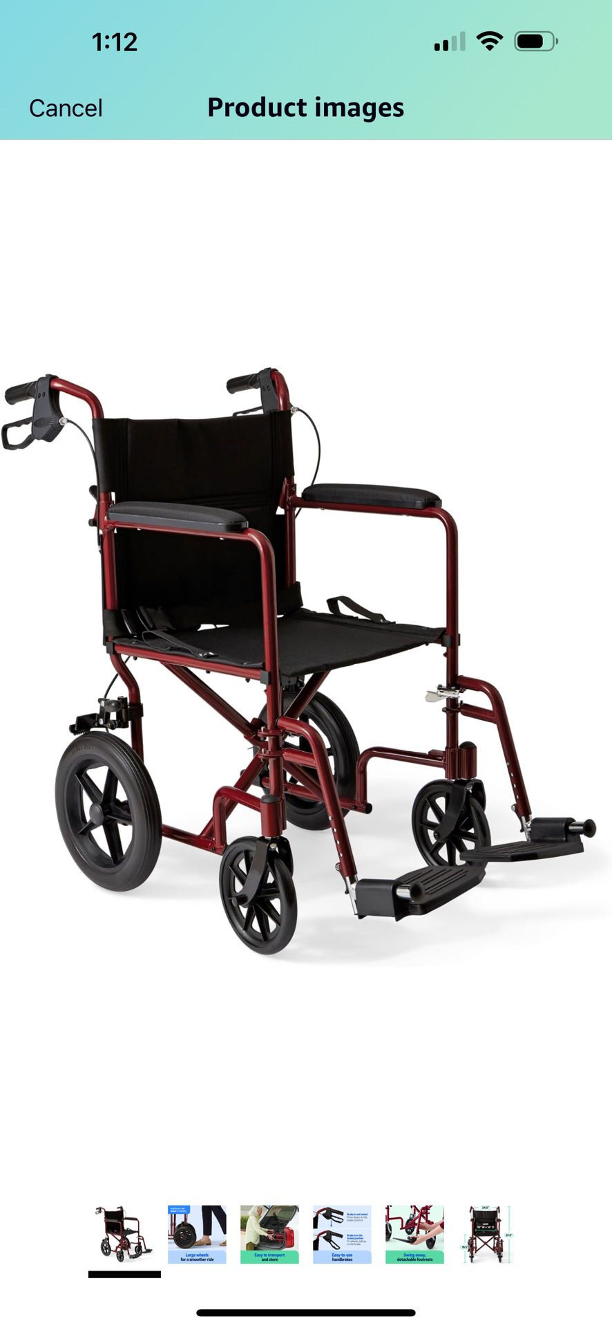 Lightweight Foldable Transport Wheelchair( NEW) 