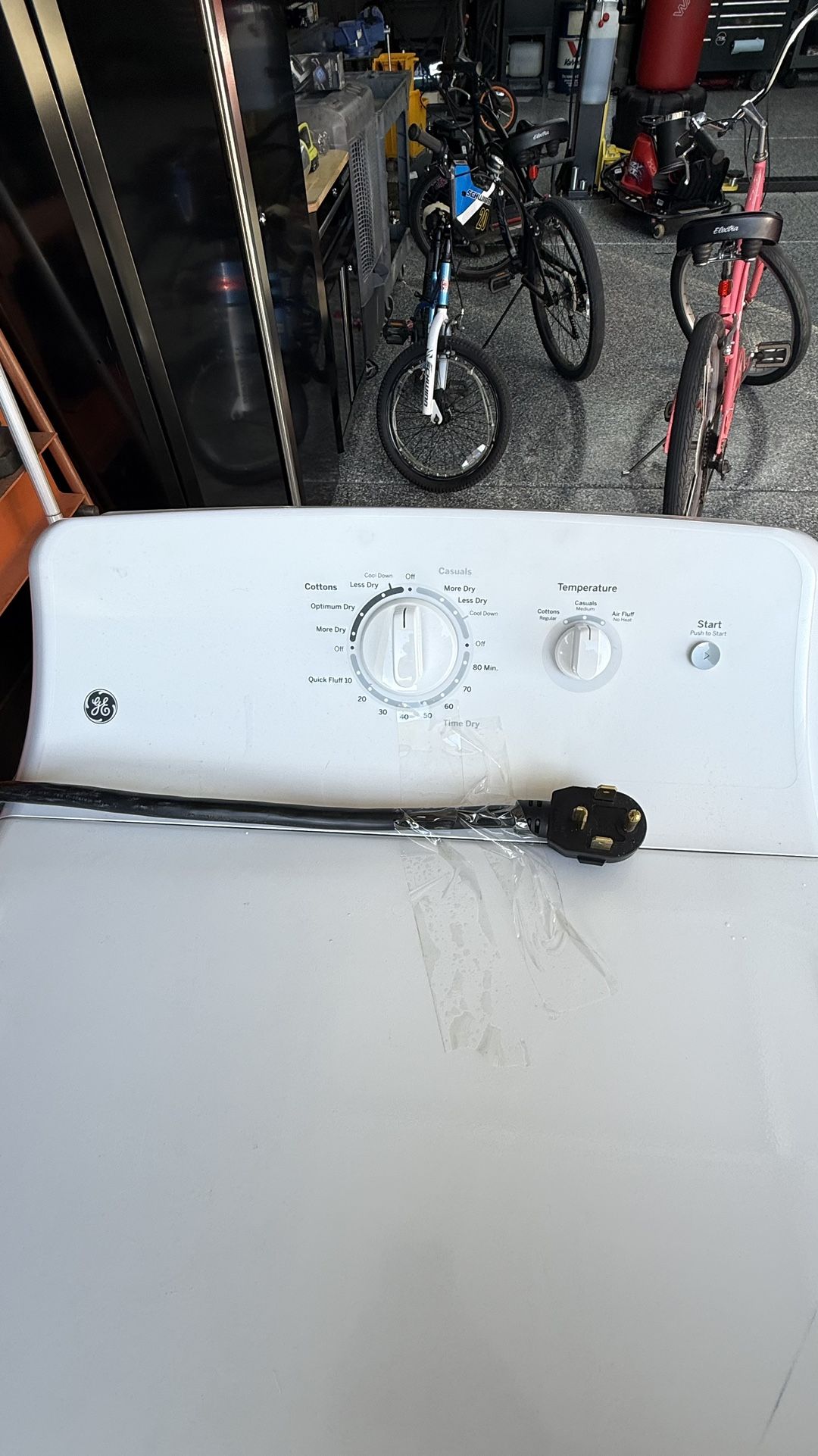 GE Washer Dryer White