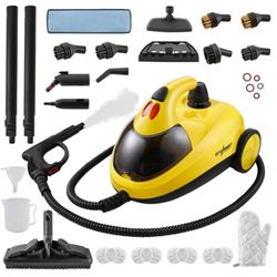 Heavy Duty Steam Cleaner with 2L Large Water Tank, 28-in-1 Multipurpose steam cleaner for home, High Temperature Deep Cleaning for Grout, Floor, Tile,