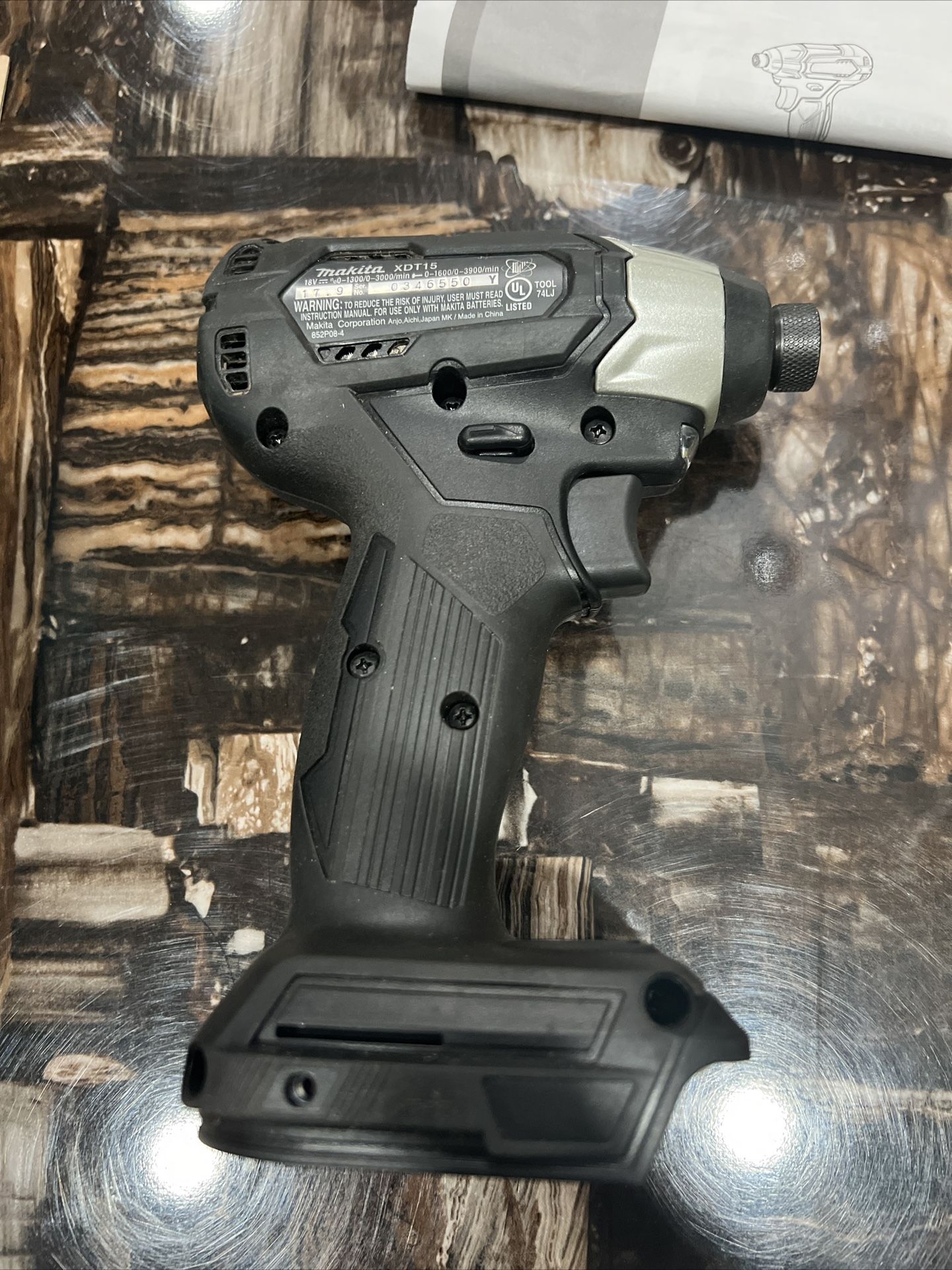 Makita XDT15ZB 18V Lithium Ion Sub Compact Cordless Impact Driver