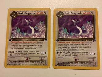 1st Edition Dark Dragonair Pokémon Team Rocket Near Mint, $14 each