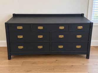 Dark Gray 6 Drawer Dresser