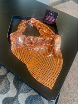 Beautiful, Gold Rose, jewelry Scarf.