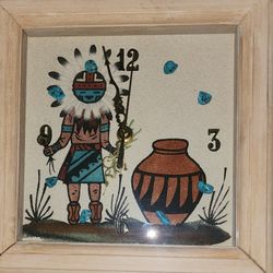 Native Sand Art Clock