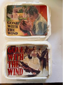 Vintage Gone With The Wind 4 Collector Plates Set / Lote De 4 Platos De Colección