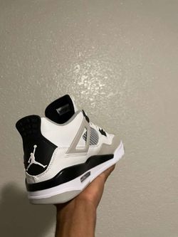 Jordan Air Jordan 4 White Black Gray Mid Top