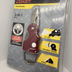 COAST C53RCP 3 in 1 Tool Sealed LED Knife Bottle Opener