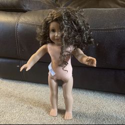 American Girl Doll 18" Dark Curly Hair