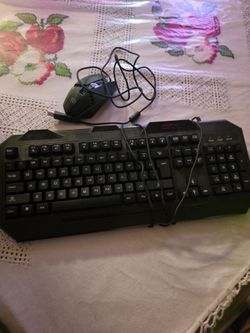 Gaming keyboard and mouse