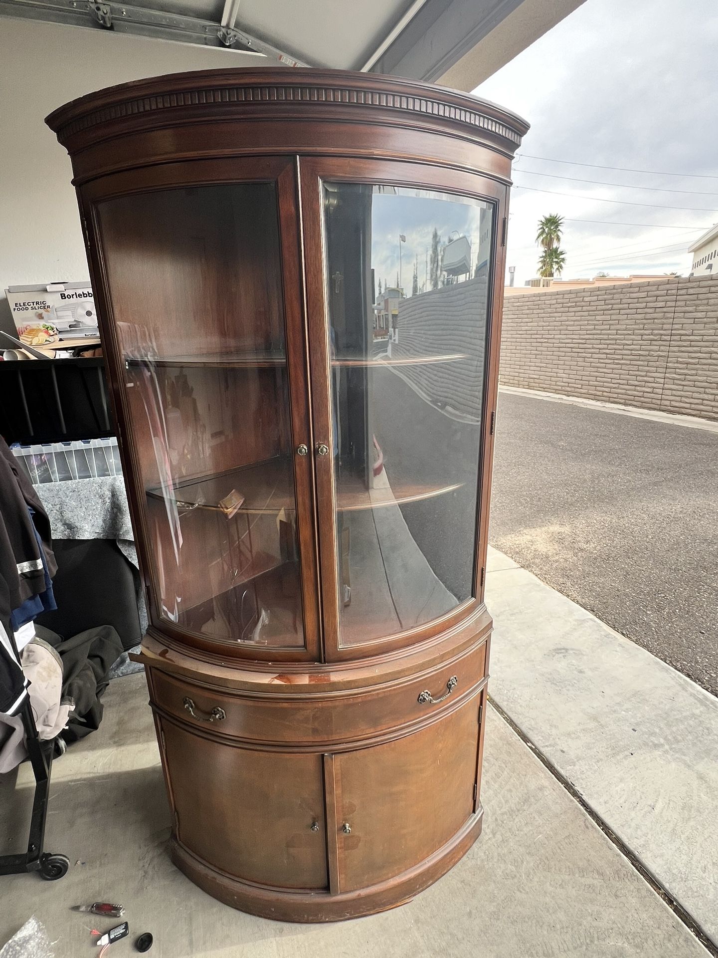 Antique Mahogany China Cabinet