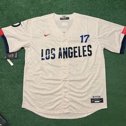 Los Angeles Dodgers Shohei Ohtani Beige Jersey 