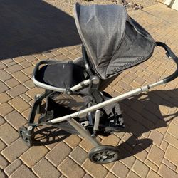 Uppababy Vista Stroller With Rumble Seat &  Bassinet Attachment  