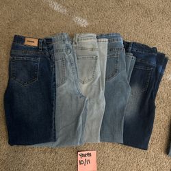 5 Pairs of Girls Jeans Size 10/11
