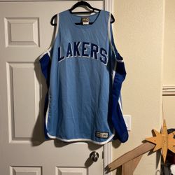 Size,4XL Vintage Hardwood, Classic Majestic Lakers Tank Top Jersey.