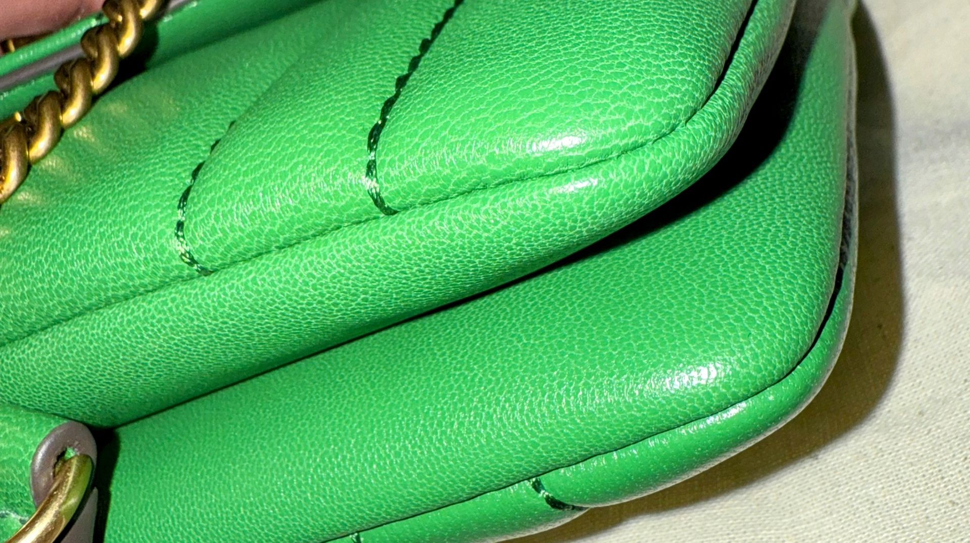 Tory Burch Mini Kira Top Handle Bag Basil color Like new