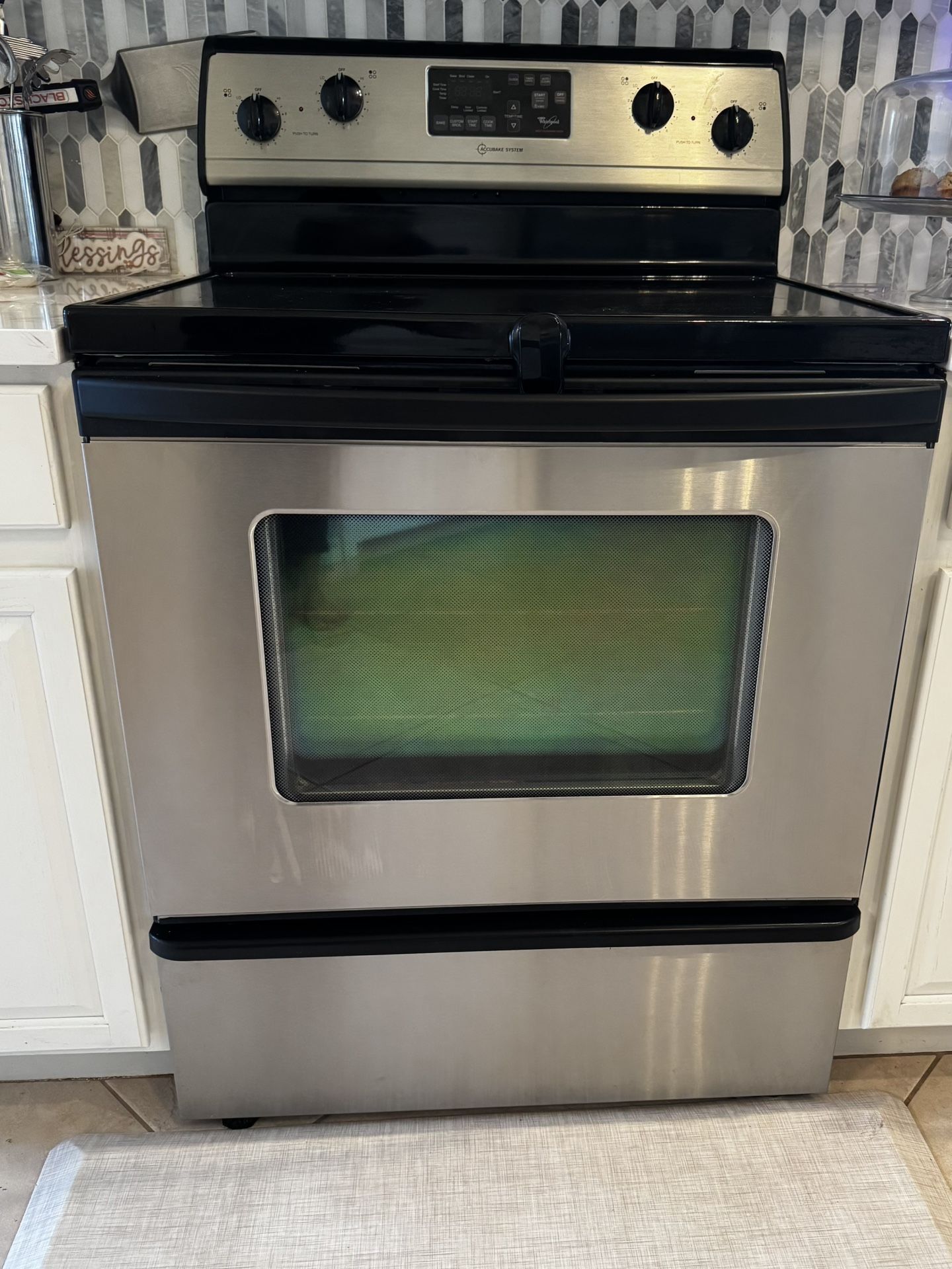Whirlpool Stainless Steel Oven/range/glass Cooktop