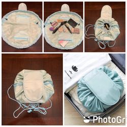 Drawstring Adjustable Nylon Cosmetic Bag 