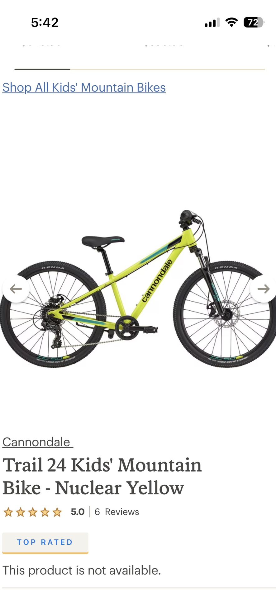 Cannondale Trail Mountain Bike