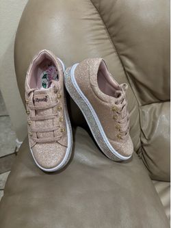 Pink glitter shoes
