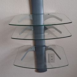 3 Tier Glass Shelving Unit
