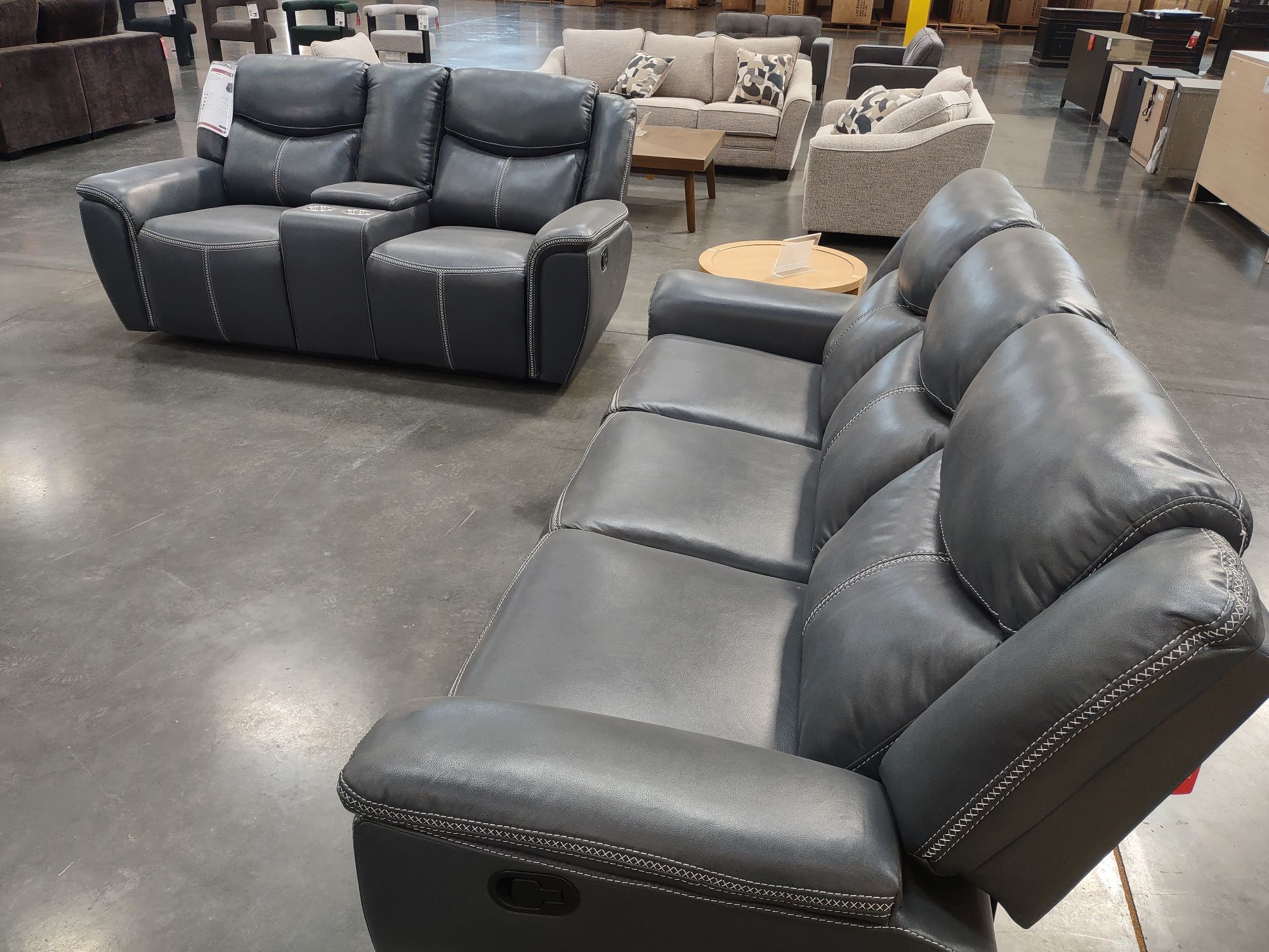 New recliner sofa, and loveseat both on sale