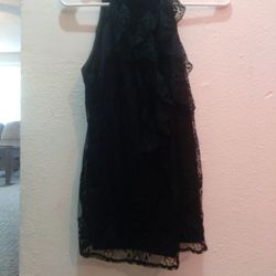 Woman's L Lace Black Dress