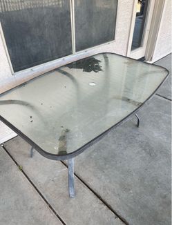 Glass Patio Table