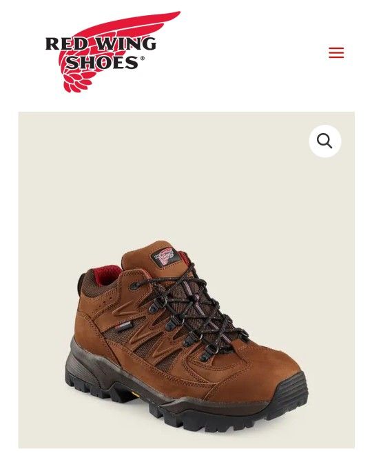  Work Boots, Men's Size 8D (regular), RED WING