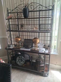 Beautiful Metal & Wood Baker’s Rack / Display Shelf – $125 OBO