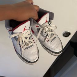 Youth Size 6 Jordans White 