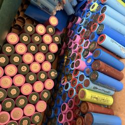 18650 Cell Batteries Used Some Almost Brand new 